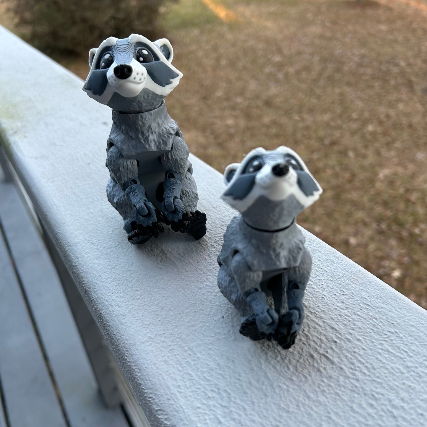 Smiling Raccoon - 3d Printed Fidget Toy