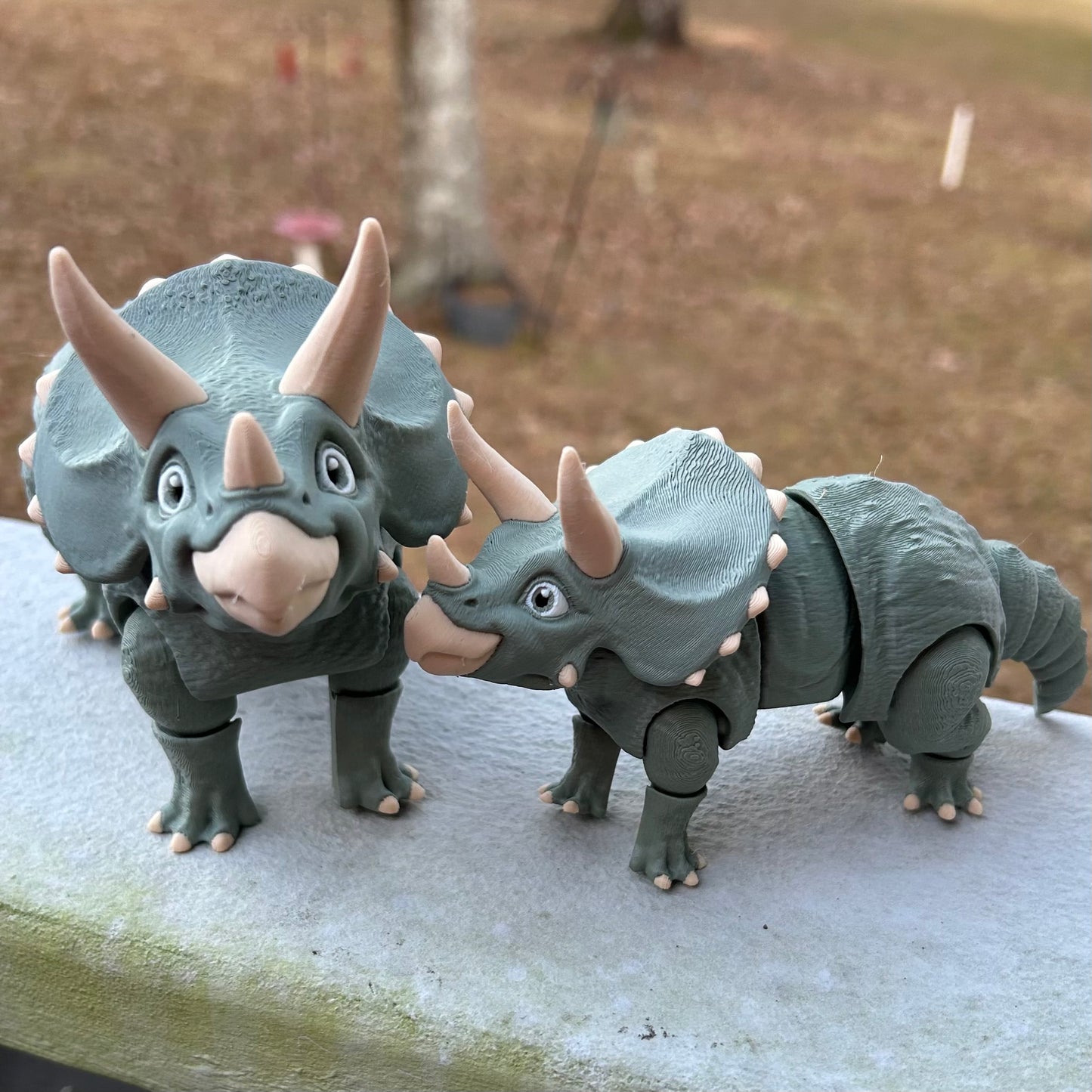 Amazing Triceratops- 3d Printed Posable Toy