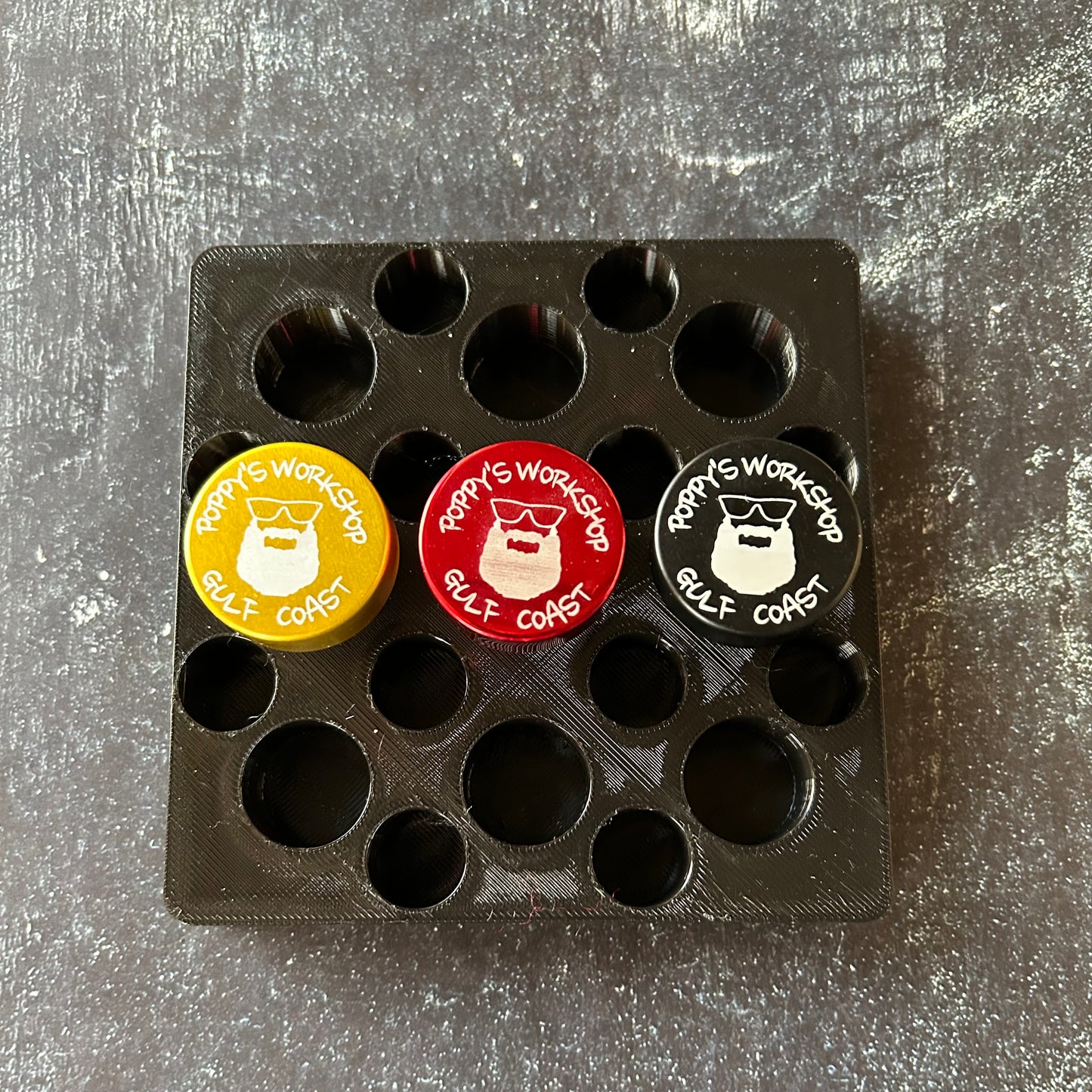 xTool F1 bottle stopper engraving jig. 3d printed specifically for the xTool F1. An xTool XCS layout file will be provided.