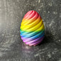 Spiral Eggs - 3D Printed Multi-Colored Hollow Eggs; Perfect for Hiding Surprises Inside