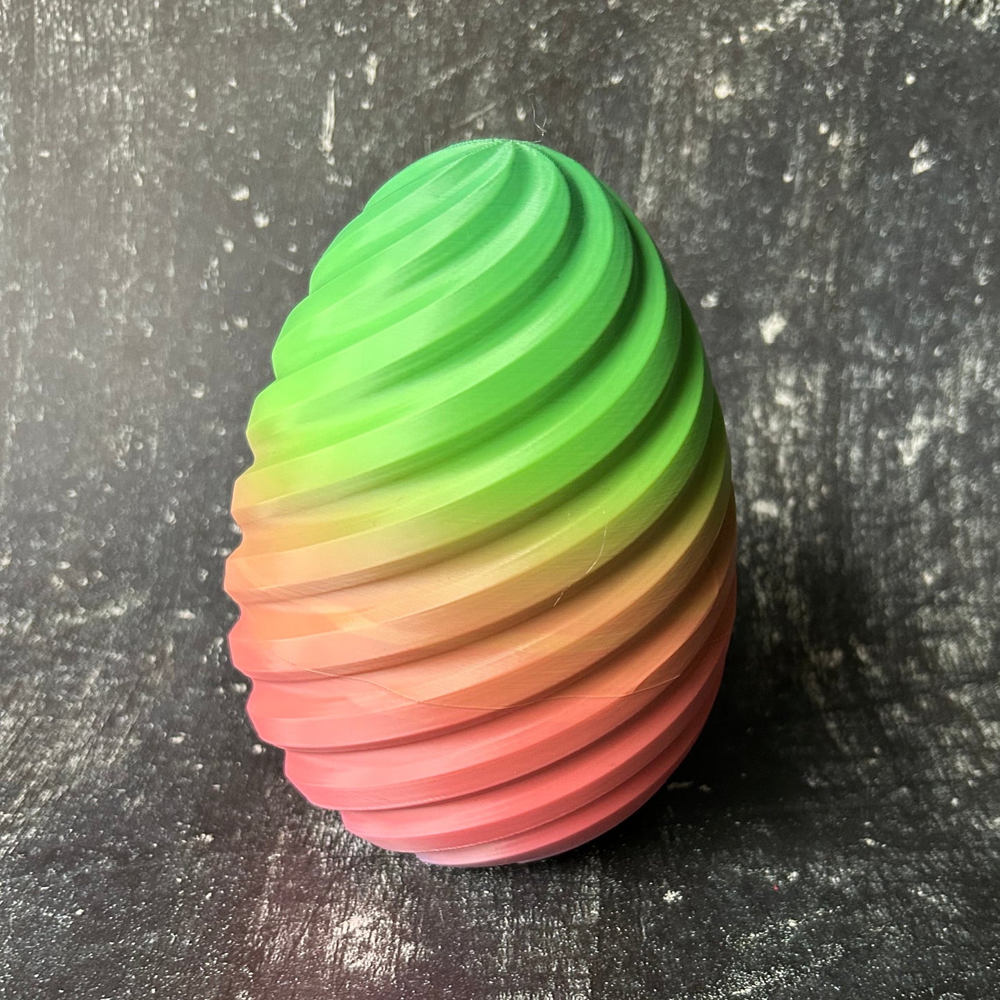 Spiral Eggs - 3D Printed Multi-Colored Hollow Eggs; Perfect for Hiding Surprises Inside