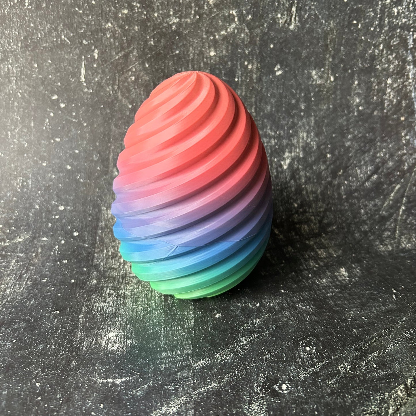 Spiral Eggs - 3D Printed Multi-Colored Hollow Eggs; Perfect for Hiding Surprises Inside