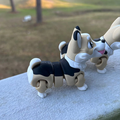 Little Corgis - 3d Printed Fidget Toy