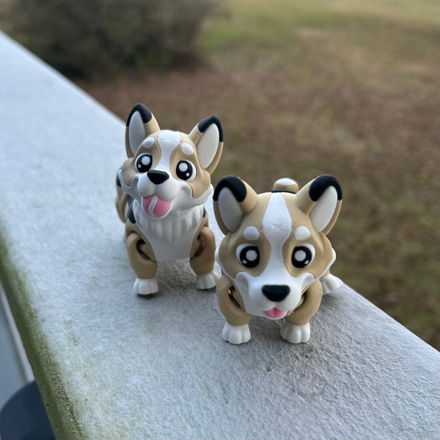 Little Corgis - 3d Printed Fidget Toy