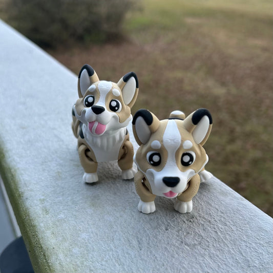 Little Corgis - 3d Printed Fidget Toy