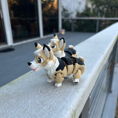Little Corgis - 3d Printed Fidget Toy
