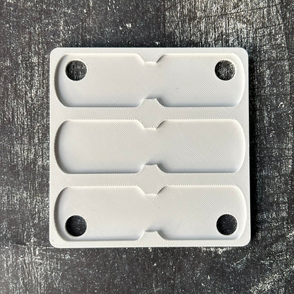 xTool F1 Military Dog Tag jig. 3d printed specifically for the xTool F1. An xTool XCS layout file will be provided.