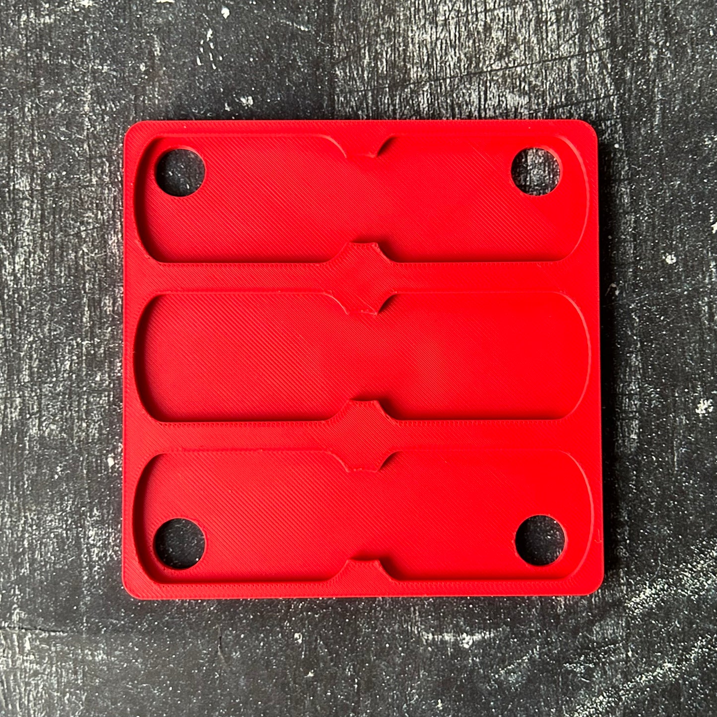 xTool F1 Military Dog Tag jig. 3d printed specifically for the xTool F1. An xTool XCS layout file will be provided.