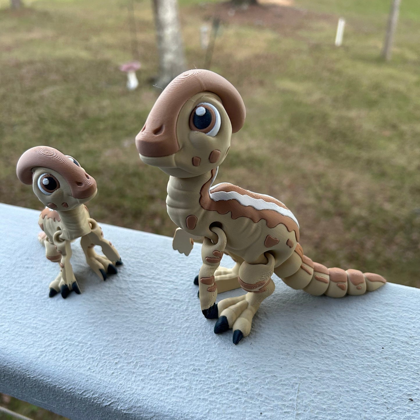 Flexi Parasaurolophus - 3d Printed Fidget Dinosaur