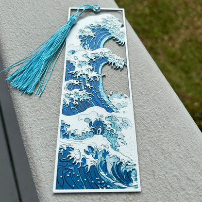 Wave Scene - 3d Printed Bookmark