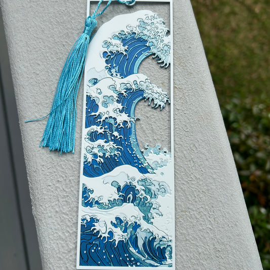 Wave Scene - 3d Printed Bookmark