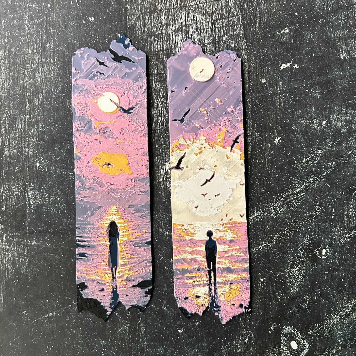 Sunset Scene - 3d Printed Bookmark