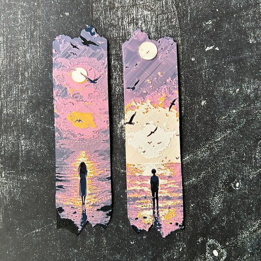 Sunset Scene - 3d Printed Bookmark