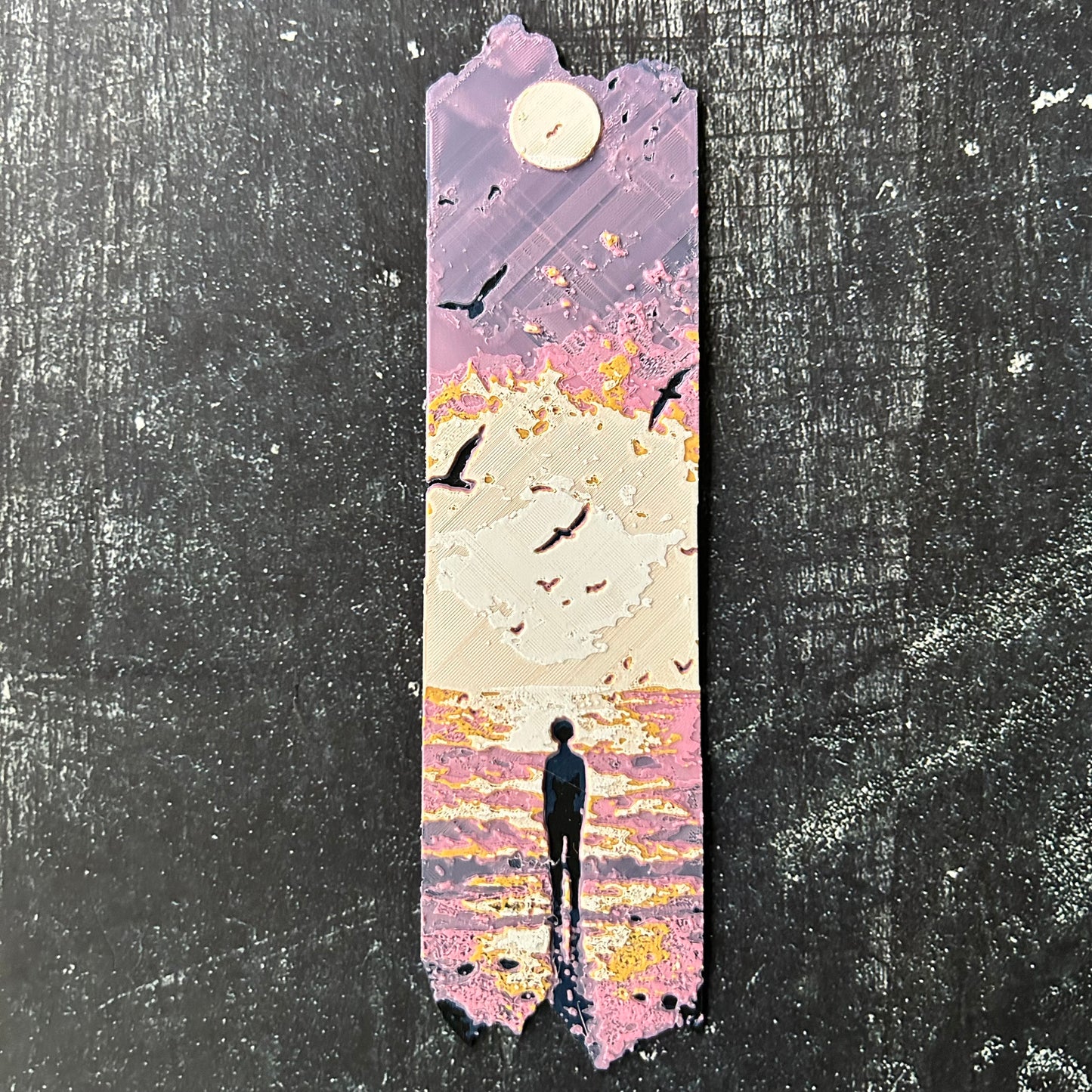 Sunset Scene - 3d Printed Bookmark