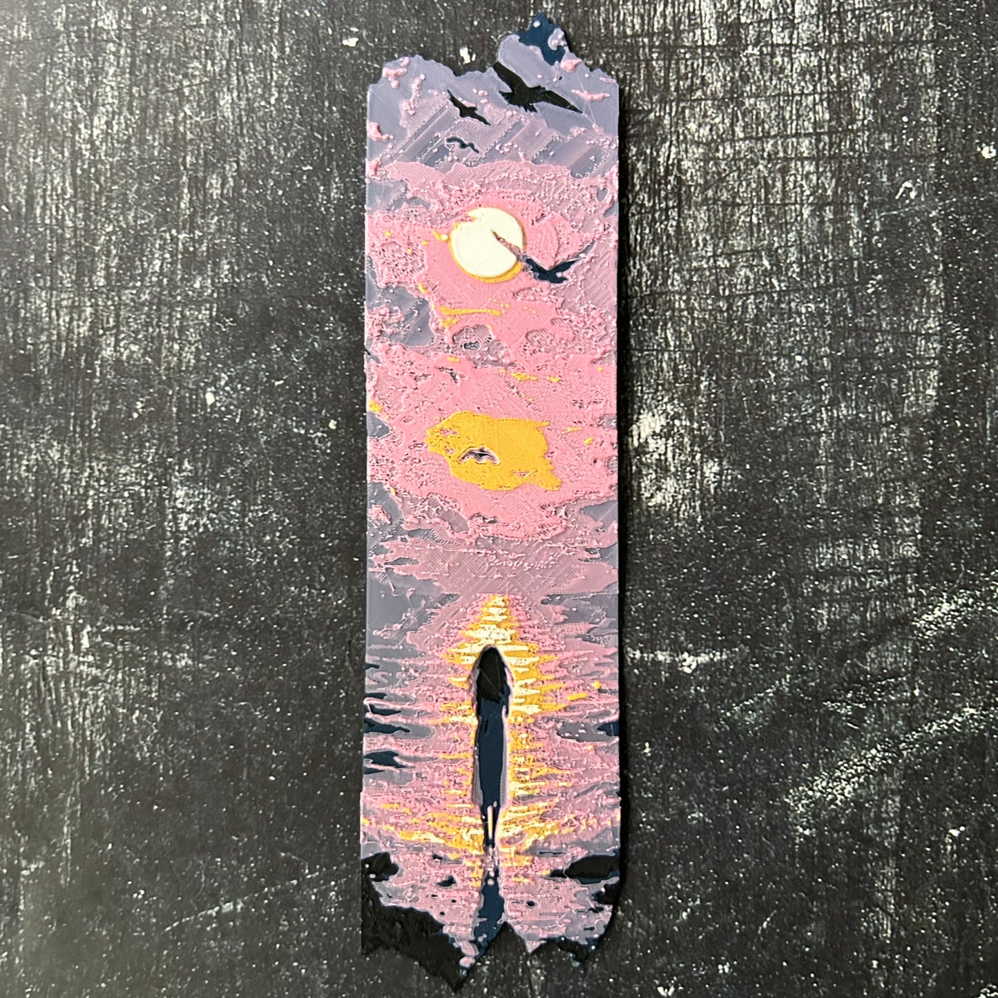 Sunset Scene - 3d Printed Bookmark
