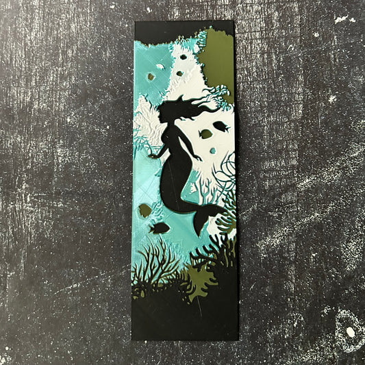 Mermaid Scene - 3d Printed Bookmark