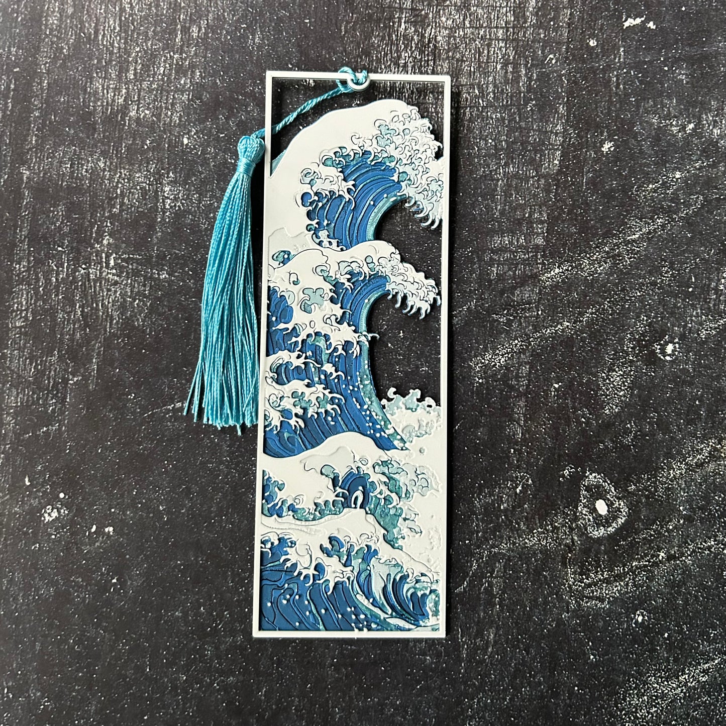 Wave Scene - 3d Printed Bookmark