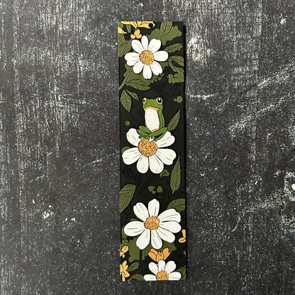 Frog and Flower Scene - 3d Printed Bookmark