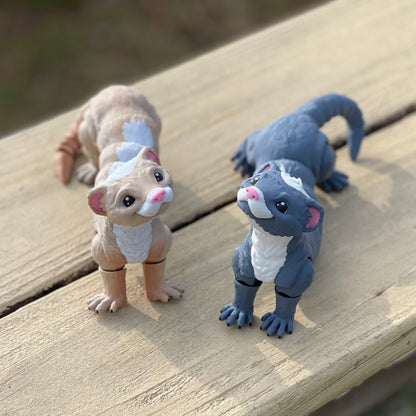 Smiling Ferret - 3d Printed Fidget Toy