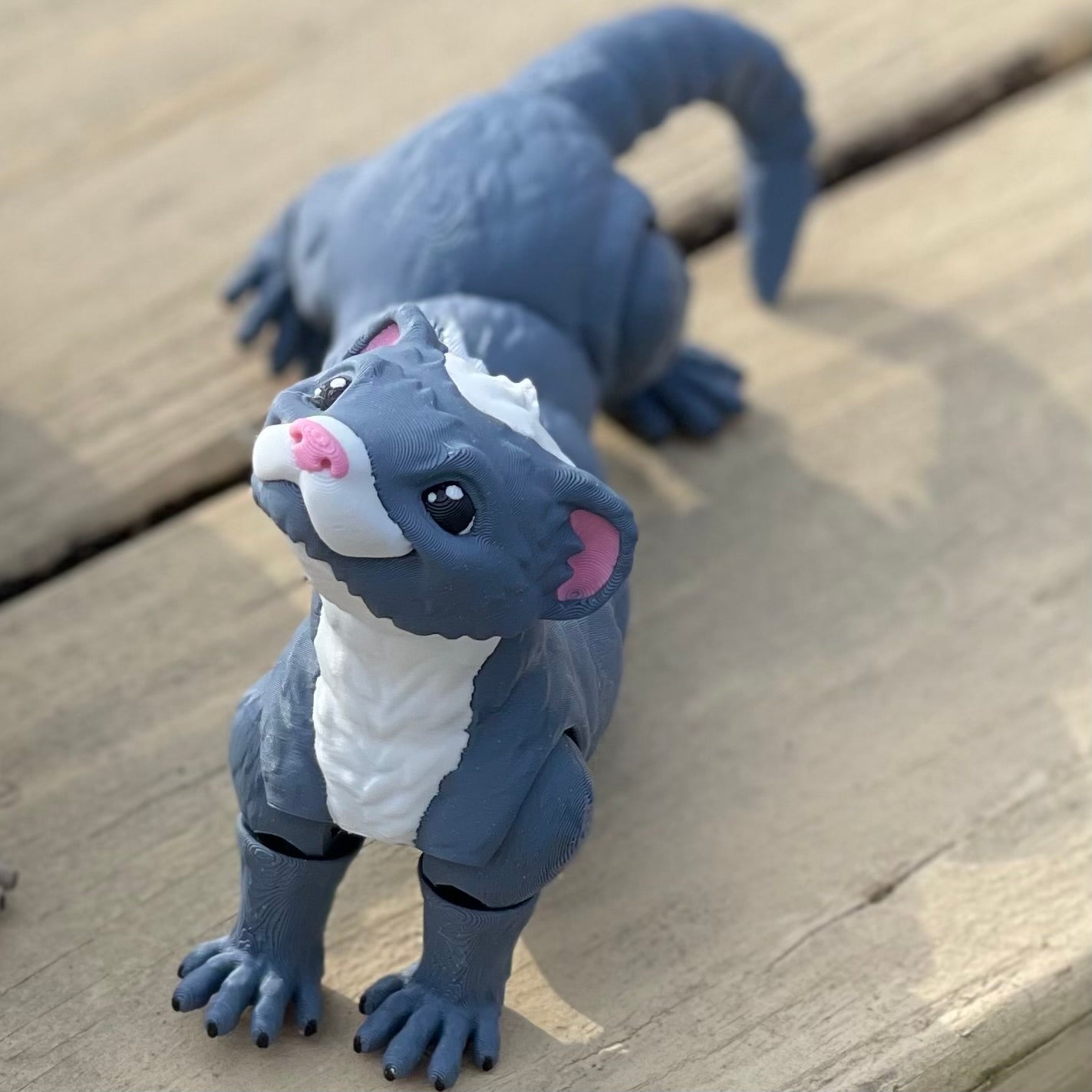 Smiling Ferret - 3d Printed Fidget Toy