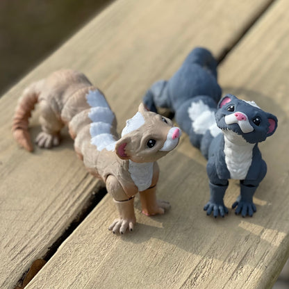 Smiling Ferret - 3d Printed Fidget Toy