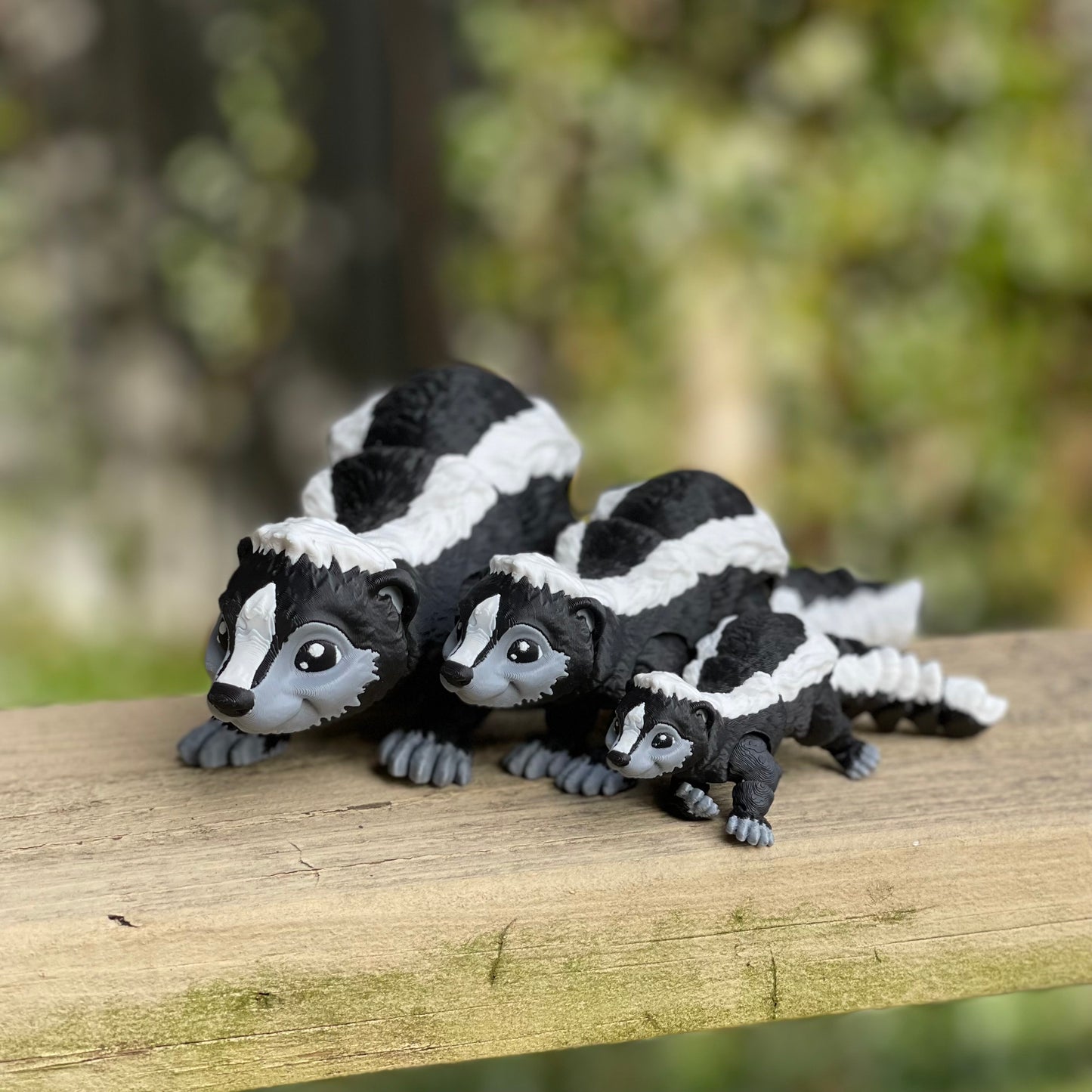 Smiling Skunk - 3d Printed Fidget Toy