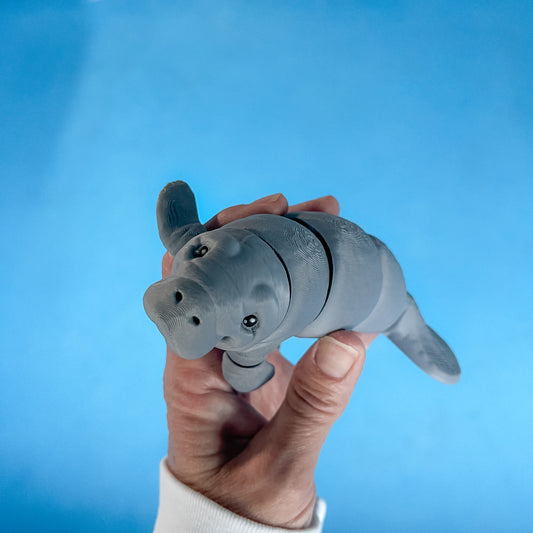 Smiling Manatee - 3d Printed Fidget Toy