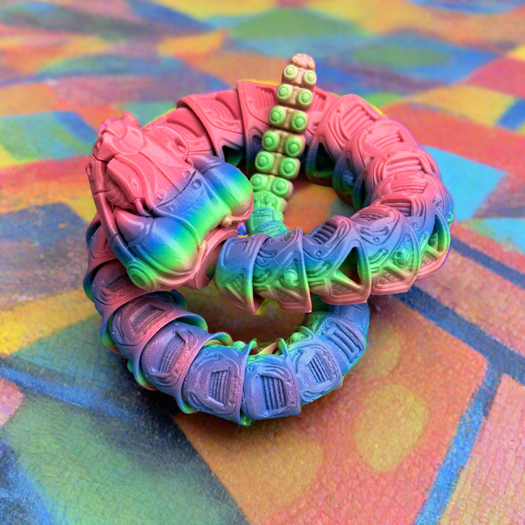 Articulated Robo Rattlesnake  - 3d Printed