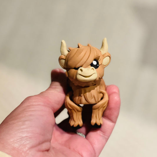 Hyland Cow - 3d Printed Fidget Toy