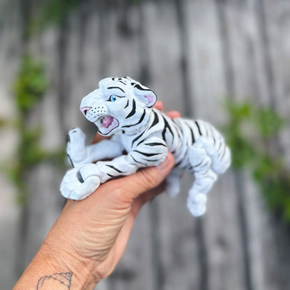 Amazing White Tiger - 3d Printed Posable Toy