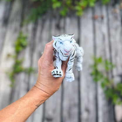 Amazing White Tiger - 3d Printed Posable Toy