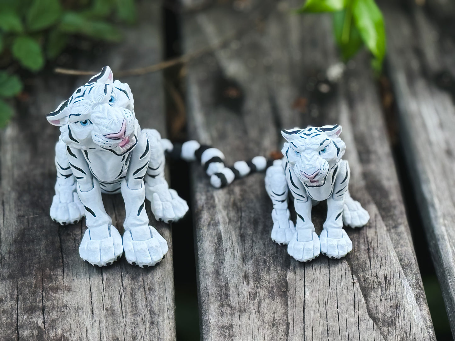 Amazing White Tiger - 3d Printed Posable Toy