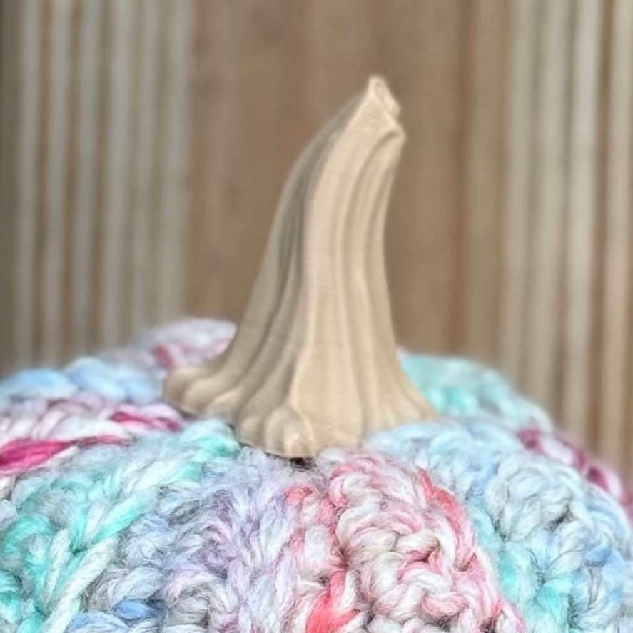 3d Printed Pumpkin Stems for Crocheted Pumpkins