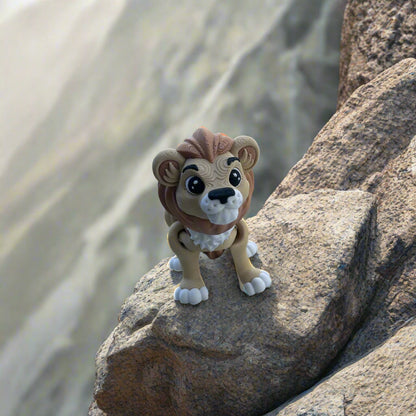 Lion on a cliff