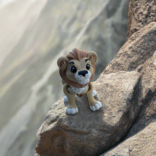 Lion on a cliff