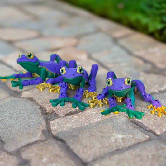 Mardi Gras Tree Frogs