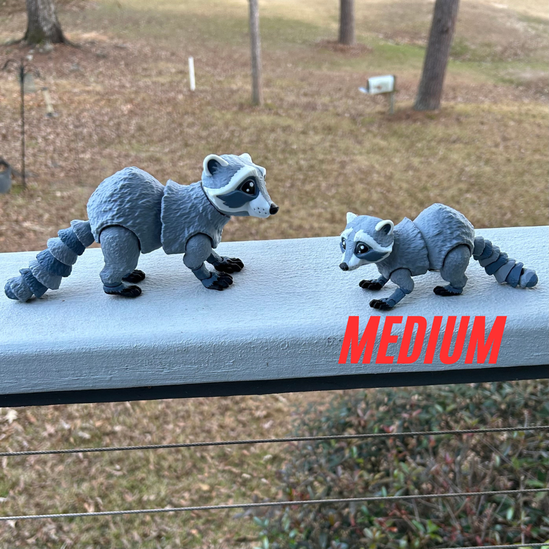 Smiling Raccoon - 3d Printed Fidget Toy