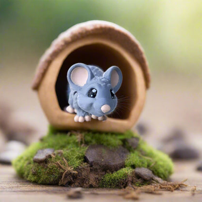 Miniature Mouse in a miniature house