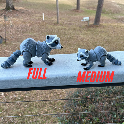 Smiling Raccoon - 3d Printed Fidget Toy