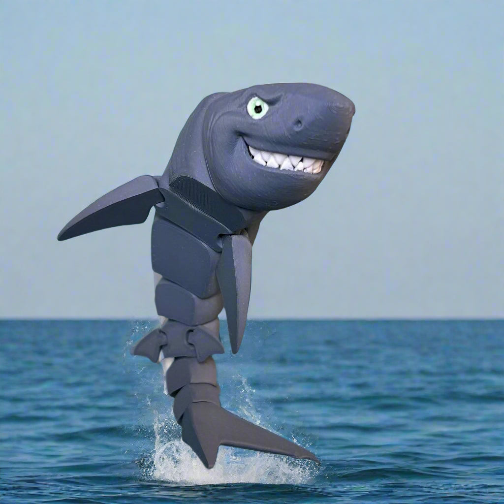 Shark Jumping Out of the Ocean