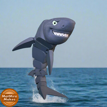 Grinning Shark - 3d Printed Fidget Toy