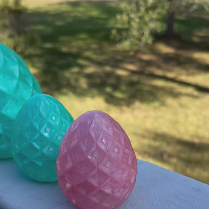 Crystal Eggs - 3D Printed With Many Dazzling Colors In Multiple Sizes