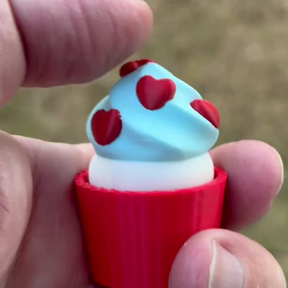 Miniature Cupcake Clickers  - 3d Printed Fidget Toy